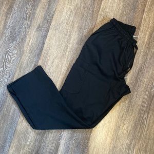 Mens Advantage Black Cargo Scrub Pants